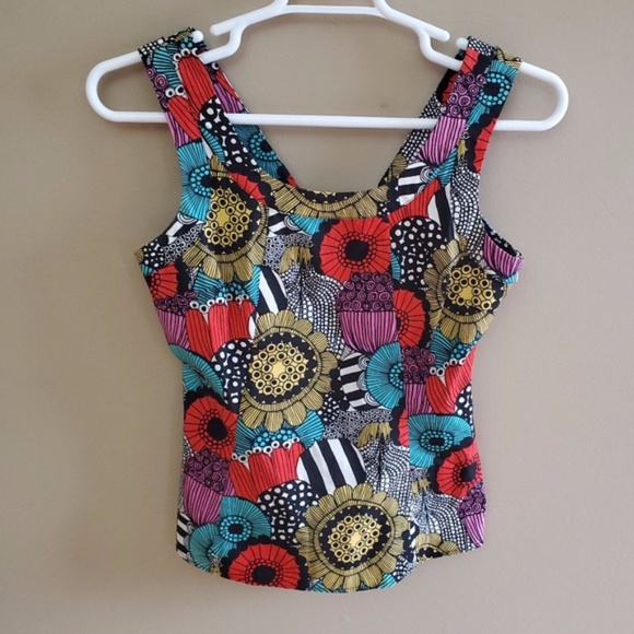 Marimekko x Banana Republic Peplum top sz 6 - Picture 2 of 7